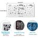 OUBFUUY Moon & Star Nail Stamp Plates Nails Art Stamping Plates Constellation Theme Nail plate Template Image Plates - Buy Online on GoSupps.com