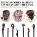 Wooden Hair Sticks: 7 Styles for Long Thick Hair | Chinese & Japanese Hair Pins for Women Buns | Hair Accessories - Buy Online on GoSupps.com