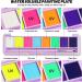 Vibrant Fluorescent Rainbow Face & Body Paint Palette - Water Activated, Highly Pigmented Makeup with Brush (01) - Buy Online on GoSupps.com