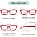 Eyekepper Stylish Women's Bifocal Reading Glasses - Oversized Square Eyeglasses in Red 2.0x for International Shipping - Buy Online on GoSupps.com