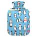 Hot water bottles with cover penguin hot water bag for pain relief neck and shoulder pain water heating pad 2 liters
