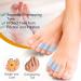 Soft Silicone Little Toe Separator - 8 Pairs | Breathable 3-Hole Overlapping Toe Protector for Scuff Protection - Buy Online on GoSupps.com