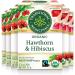 Traditional Medicinals - Organic Hawthorn with Hibiscus Herbal Tea (Pack of 6) - Fair Trade Ingredients - Promotes Heart Health - 96 Tea Bags Total Tea Hawthorn with Hibiscus 16 count (Pack of 6)