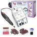 DiiDa Professional Electric Manicure Drill Set Acrylic Nail Gel Polish Remover Electric Nail Files Pedicure Kit with  100pcs Sand Bands+1 Powder Brush