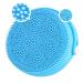 Silicone Facial Cleansing Brush - Sonic Face Scrubber for Normal and Sensitive Skin | USB Rechargeable, Waterproof, Travel Case Included (Blue) - Buy Online on GoSupps.com