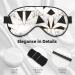 Black and White Marble Texture Eye Mask | Soft Sleep Mask for Men & Women | Perfect for Travel & Sleep - Buy Online on GoSupps.com