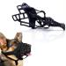 Dog Muzzle Soft Rubber Safe Basket Breathable Muzzles Adjustable Straps for Small Medium Large Dogs Allows Drinking and Panting Anti-Biting Barking and Chewing Mouth Cover (XL-6 Black) XL-6 Black