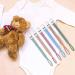 Iopykkoa Pacifier Chain - 4 Pack Cotton Clips for Boys & Girls - Colorful Triangle Design in Green Pink Blue Purple - Ideal for Bibs | International Shipping - Buy Online on GoSupps.com