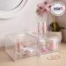 STORi Audrey Stackable Clear Plastic Organizer Drawers 2-Piece Set - 4.5 Tall | Organize Cosmetics and Beauty Supplies | Made in USA - Buy Online on GoSupps.com