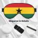 Flag of Ghana Soft Eye Mask | Comfortable Sleep Mask for Side Sleepers | Light Blocking & Pressure-Free Eyemask - Buy Online on GoSupps.com