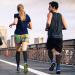 2 Pairs Compression Socks for Men & Women - Graduated Athletic Fit for Travel, Running, Nurses - Speed Up Recovery, Boost Stamina - Black/Grey L-XL - Buy Online on GoSupps.com