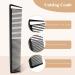 3-Piece Carbon Fiber Cutting Comb Set - Pintail, Teasing, and Parting Comb - Wide & Fine Teeth for Braids - Stainless Steel Rat Tail Comb - Salon/ Home Hair Supplies in Black - Buy Online on GoSupps.com