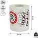 Happy Birthday Toilet Paper Set - 2 Layers 30 Meters - Cheerful Motif for 30th Celebrations - International Shipping - Buy Online on GoSupps.com