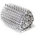 Jerler Sew Stitch Spikes for Arts & Crafts Decoration - Mesh Rivets Studs Beads Cone Spikes for Jackets, Clothing, Shoes - 1 Yard, Silver - Buy Online on GoSupps.com