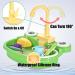 PINVNBY Parrot Bath Tub with Faucet - Multifunctional Bird Shower Box for Small to Medium Birds - Buy Online on GoSupps.com