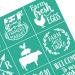 BOOLOOEN Farm Life Silk Screen Stencil Mesh | Reusable Self Adhesive 8.5 * 11inch - Buy Online on GoSupps.com
