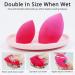 BEAKEY 5 Pcs Oblique Cut Makeup Sponge Set - Beauty Sponge for Liquid, Cream, and Powder Makeup - Multi-colored Sponges - Buy Online on GoSupps.com
