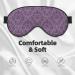 SSIMOO Purple Print Ultra-Soft Light-Blocking Eye Mask - Optimal Comfort for Restful Sleep - International Shipping Available - Buy Online on GoSupps.com