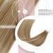Hotlulana 14-Inch Balayage Tape-In Hair Extensions | Real Hair Light Brown & Gold Blonde (#10/10/22) - 100% Natural Invisible Skin Weft - 40g - Buy Online on GoSupps.com