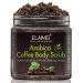 Natural Coffee Scrub with Organic Coffee Body Scrub Best Acne Anti Cellulite and Stretch Mark treatment Spider Vein Therapy for Varicose Veins & Eczema