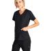 Dagacci Women's Scrub Set - Stretchy and Soft Y-Neck Top and Pants in Medium Black - Buy Online on GoSupps.com