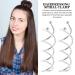 20pcs Silver Spiral Hair Pins - Bottle Opener Style Hair Screws Non-Slip & Durable - Buy Online on GoSupps.com