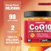 Buy Sugar Free CoQ10 Gummies 250mg - Vegan Heart & Energy Support Omega-3 Antioxidant - 90 Chewable Orange Flavored Gummies - Buy Online on GoSupps.com