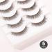 Buy 5 Pairs of Lightweight 11mm False Eyelashes - Natural Wispy Mink Lashes | Long Lasting & Easy to Remove by Isabella Phantom - Buy Online on GoSupps.com