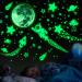 ECHOCUBE 1503pcs Glow in The Dark Stickers Realistic 3D Luminous Stars Wall Stickers Glowing Stars for Ceiling and Walls DIY Luminous Adhesive Stickers for Baby Bedroom Decoration (Green) 1503pcs Green