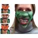 Halloween One Size Unisex Adult Men Women 3D Print Face Mask Cover Washable Reusable 4 Pack C