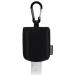 Travel Size Bottle Case Hand Sanitizer Holder Carrier Bag - Portable Mini Waist Bag for Liquid Storage - Clip On Belt Loop Backpack and Purse - Includes Empty Flip Cap 2 oz. Reusable Bottle Black