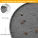Ptlom Silicone Pet Placemat - Prevent Food/Water Overflow - Suitable for Small, Medium & Big Dogs/Cats - Many Paws Design - Grey - Buy Online on GoSupps.com
