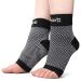 Dr. Foot's Compression Arch Support Sleeves Socks with Comfort Gel Pads for Men & Women  Relief for Plantar Fasciitis  Flat Feet  Foot and Heel Pain (M - Men's 5-7.5 | Women's 6-9.5) Medium (1 Pair)