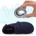 ZHENSI Men's Diabetic Cotton Slippers - Adjustable, Memory Foam, Non-Slip - 10.5 Blue - Buy Online on GoSupps.com