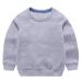 Taigood Kids Jumper for Boys Cotton Sweatshirt Long Sleeve T Shirts Pullover Autumn Winter Age 1-7 Years 5-6 Years Gray