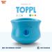 West Paw Zogoflex Toppl Kurzli - Interactive Dog Puzzle Toy for Moderate Chewers - Dispenser for Treats & Dry Food - XL Aqua Blue - Buy Online on GoSupps.com