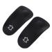 Doitool leather Half shoe insoles orthopedic insole leather half-sole shoes foot cushion for women gentlemen alleviate heel pain flat foot plantar fasciitis heel spur inserts 18cm black 41-42m 18x 7.5x.5