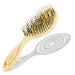Chiara ambra spiral hairbrush straw yellow hair brush without ziepen degenerate brush suitable for curls & long hair of women men & children scalp massage brush climate neutral brush