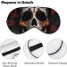 Skull with Flower Sleep Eye Mask for Women Men | Elastic Strap/Headband for Sleep, Travel, Nap - Buy Online on GoSupps.com