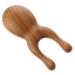 Healvian Kamm made of green sandalwood portable hair massage agent for the household head massage device Face massage device for the household.
