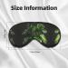 Monstera Deliciosa Banana Palm Print Eye Mask | Soft Unisex Sleep Shade for Travel Yoga & Shift Work - Buy Online on GoSupps.com