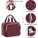 Narwey Hanging Travel Toiletry Bag for Women - Wine Red Medium Size Organizer for Cosmetics and Makeup - Buy Online on GoSupps.com