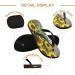 Mnsruu Autumn Sunflower Wooden Board Flip Flops | Stylish & Comfortable Footwear for Home Hotel Spa & Travel - XS for Men & Women - Buy Online on GoSupps.com