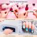 SILPECWEE 6Pcs Ombre Nail Brush Set Gel & Acrylic Nail Art Tools for Salon & DIY - Buy Online on GoSupps.com