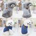Yaodhaod Small Dog Shirt - Blue & Gray Cotton Clothing for Dogs & Cats (2 Pack) | Perfect for Teacup Teddies & Dwarf Rabbits - Buy Online on GoSupps.com