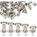 100 Sets Screw Post Metal Chicago Screws Binding Screw Leather Screw Nail Rivet Button Solid Belt Tack Screw (Silvery  1/4  3/8  1/2  9/16 11/16 Inches) - Buy Online on GoSupps.com