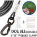 High-Quality Tie Out Leashes for Dogs | Shock Absorbing Spring | 3-15m Yard Leash in Black - Buy Online on GoSupps.com