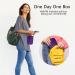Extra Large Weekly Pill Bag - AM PM Pill Box for Vitamins Medication & Supplements | 7-Day Storage Case (Purple - Buy Online on GoSupps.com