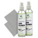 Lens Cleaner Spray Kit  Green Oak Professional Lens Cleaner Spray with Microfiber Cloths  Best for Eyeglasses, Cameras, and Lenses - Safely Cleans Fingerprints, Dust, Oil (8oz 2-Pack)