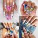 10 Sheets Butterfly Nail Foil Transfers Stickers Flowers Butterfly Starry Sky Nail Art DIY Decals for Women Girls Decoration Manicure Design - Buy Online on GoSupps.com